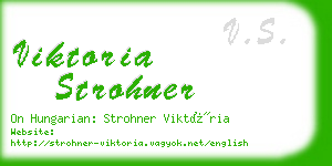 viktoria strohner business card